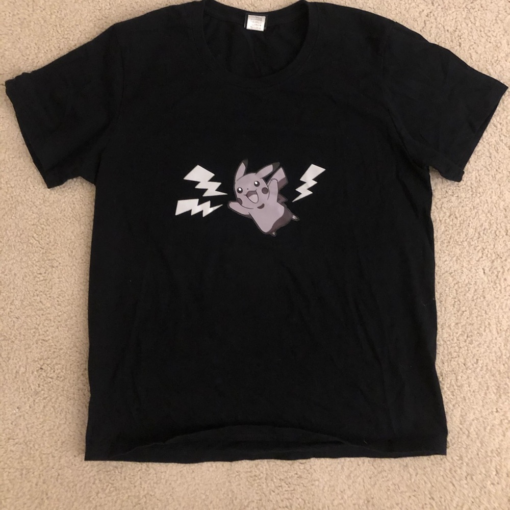 Black Pikachu Graphic Tee